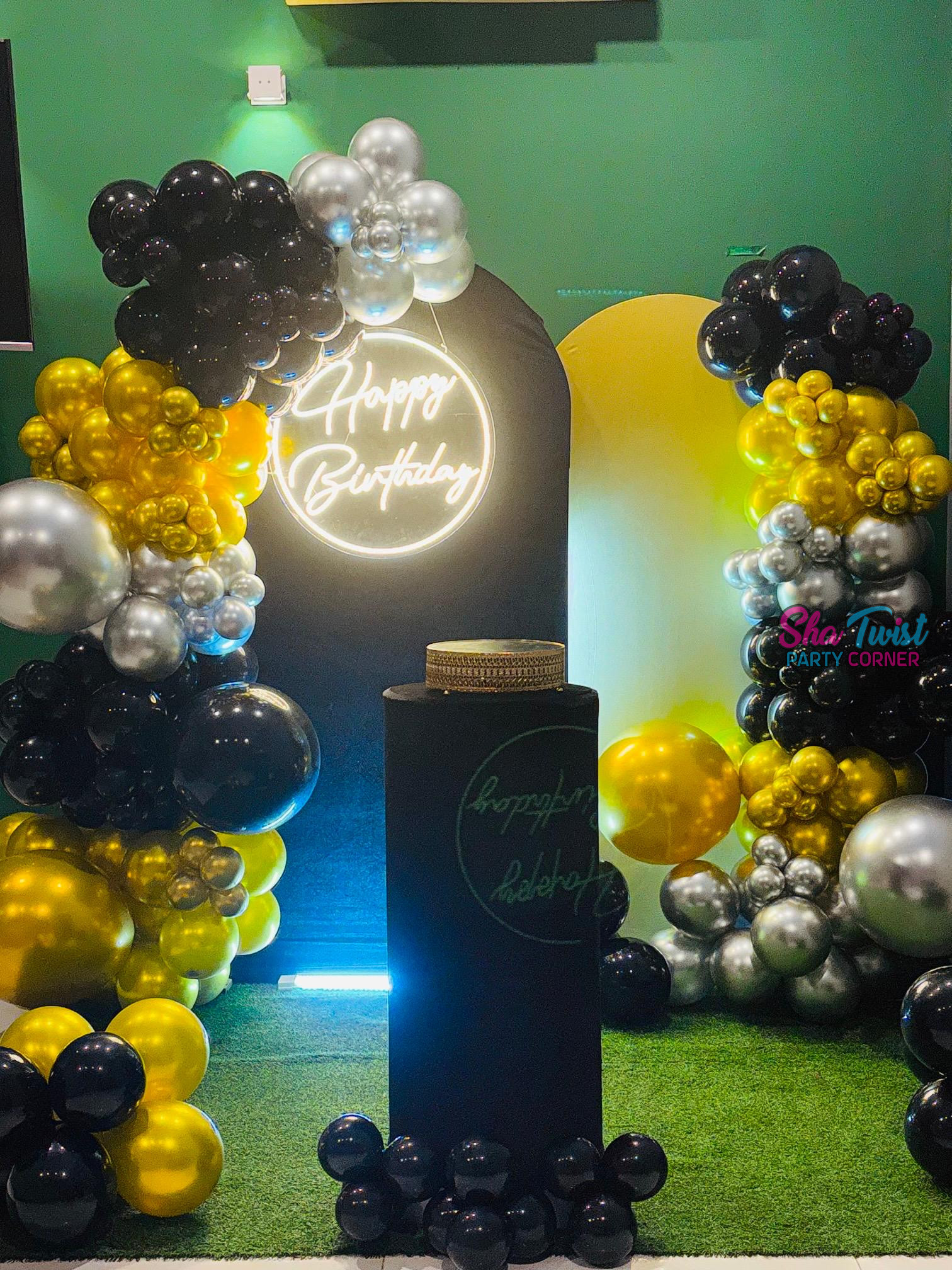 Gold & Black — event decoration design in Sri Lanka