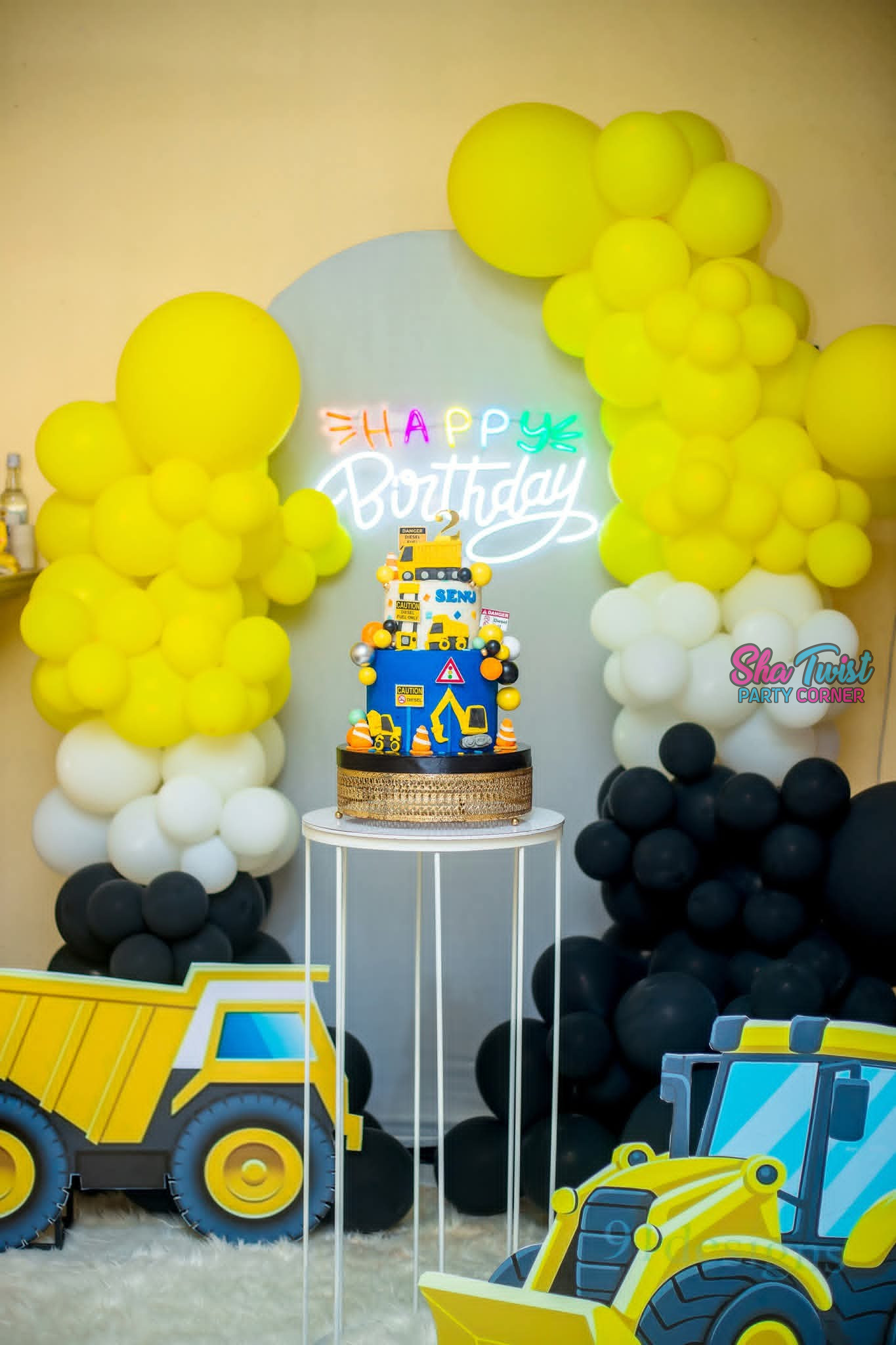 Backhoe — event decoration design in Sri Lanka